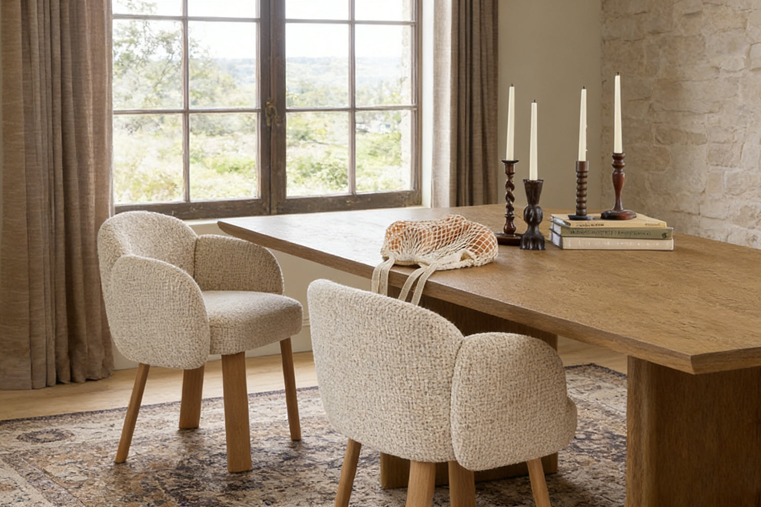 Anna Comfortable Fabric Dining Chair for Modern Homes